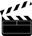 Movie clapper icon indicating a video
