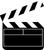 Movie clap board icon to represent video link