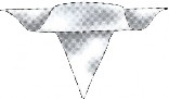 Diagram of a croissant shape that is being rolled toward the point